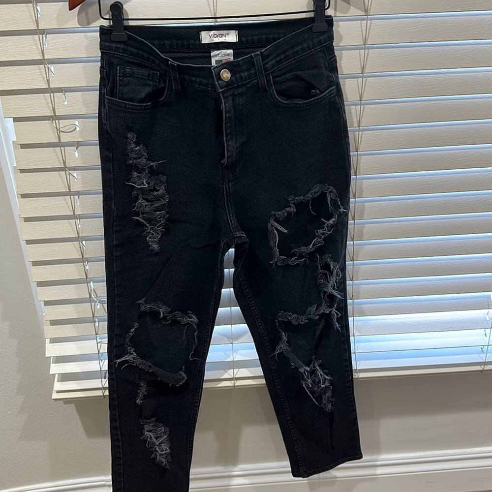 Vibrant Miu Ripped Jeans
